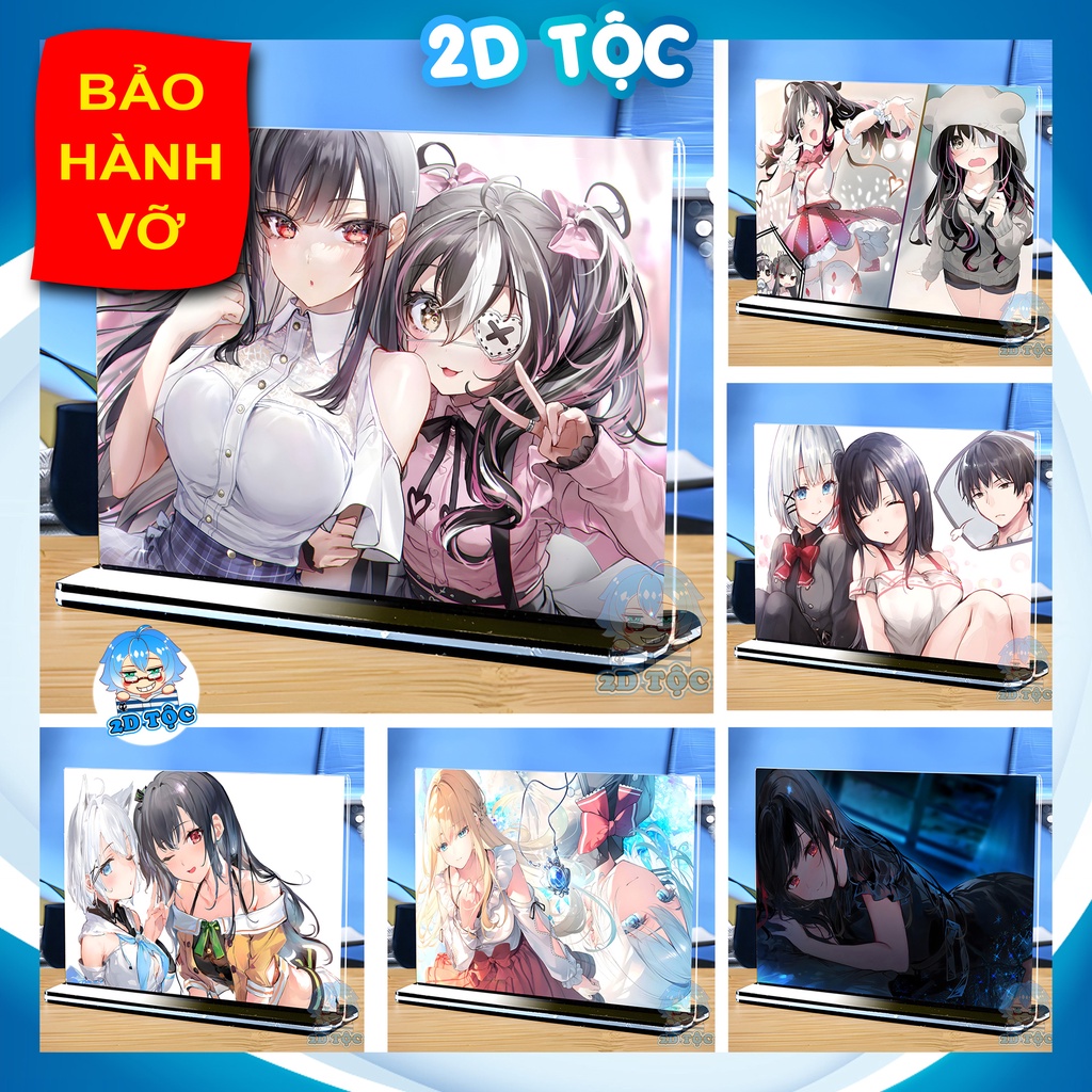 Khung ảnh Mica Kích thước A4,A5 In hình Anime Manga Light Novel Thám tử đã chết (8) đế lùa màu đen - 2D Tộc Shop