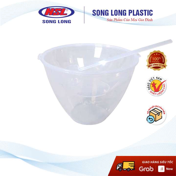 Bát ướp lạnh rượu kèm gáo múc rượu - Ly uống rượu nhựa- Song Long