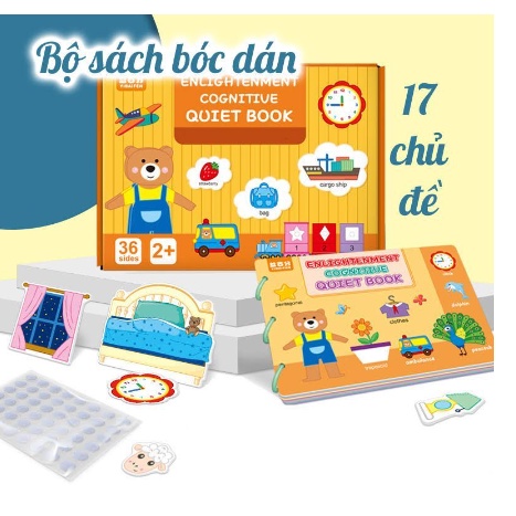 Tập tô vẽ thông minh xóa được - Đồ chơi Giáo dục toàn diện Montessori cho bé từ 2 3 4 5 tuổi