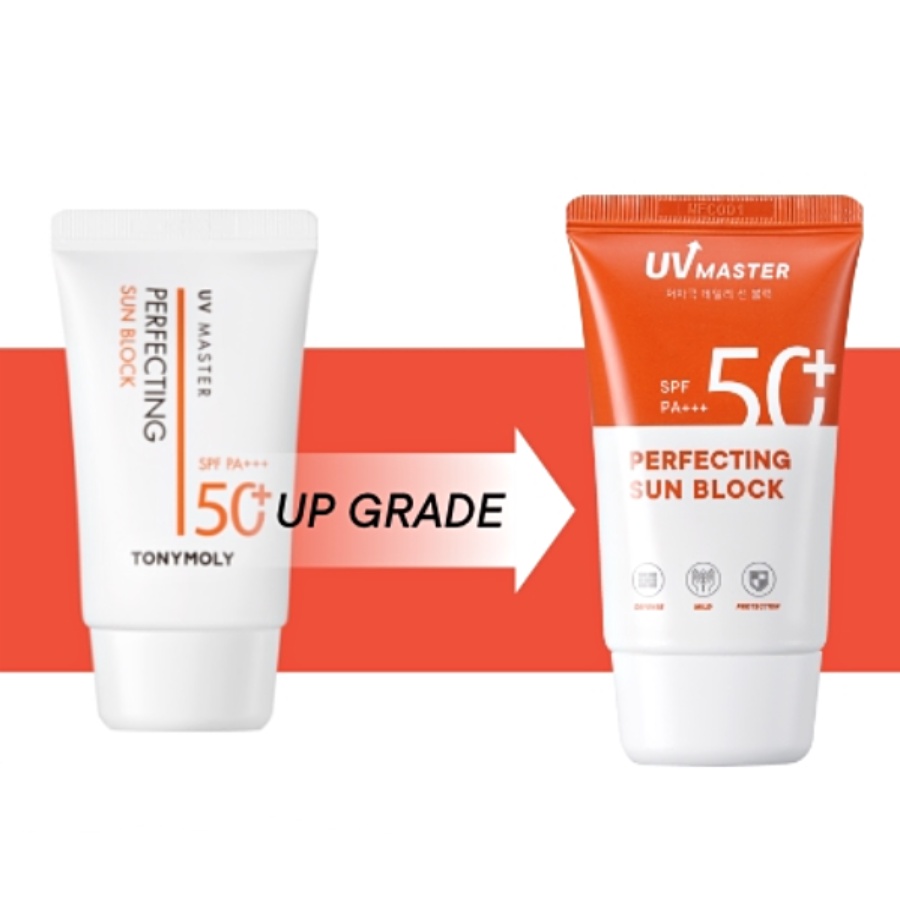 Set 2 kem chống nắng TONY MOLY UV Master Perfecting Sunblock 50ml SPF50+ PA+++ 50ml