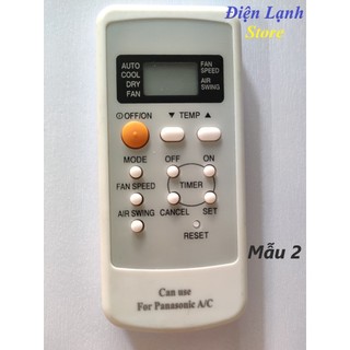 Remote máy lạnh Panasonic các loại. (Tặng kèm cặp pin).