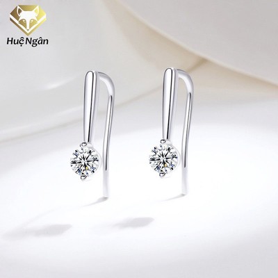 Bông tai bạc Ý Huệ Ngân - Đính đá xinh xắn RYE141154