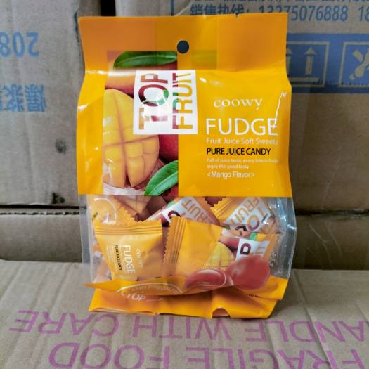 COMBO 4 GÓI KẸO DẺO XOÀI TOP PRUIT FUDGE COOWY - gói 320gr