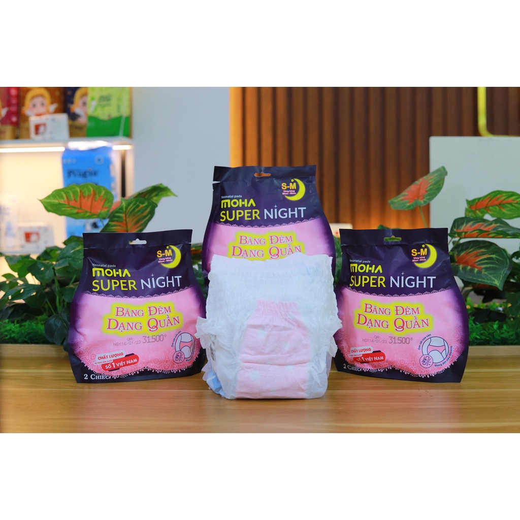 Băng Vệ Sinh Ban Đêm Dạng Quần Moha - Tinysun