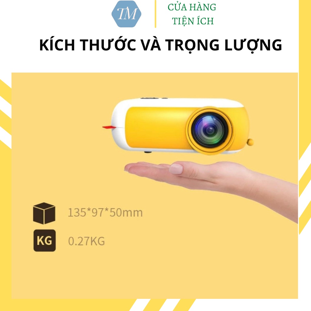 Máy chiếu mini  A10, máy chiếu FullHD kết nối không dây qua Wifi - Tặng màn hinh chiếu 100 inch - SET2176