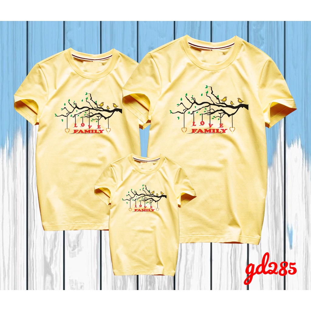 Áo Thun Đồng Phục Gia Đình Đi Chơi Mùa Hè 3 4 5 Người Love Family - KTQN TSHIRT AND UNIFORM