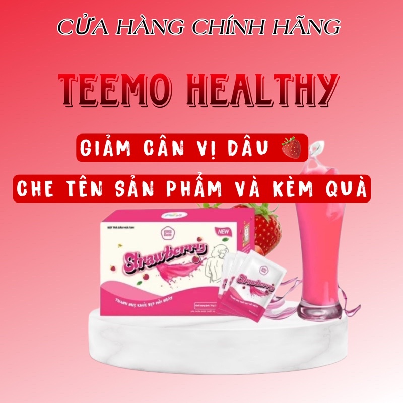 Emoslim giảm cân vị Dâu Chính Hãng Detox từ 3 đến 5kg, trà hỗ trợ giảm cân cấp tốc trong 7 ngày