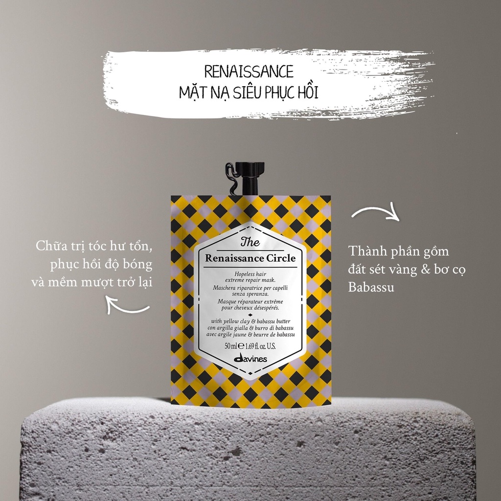 Kem ủ tóc siêu phục hồi Davines The Renaissance Circle 50ML