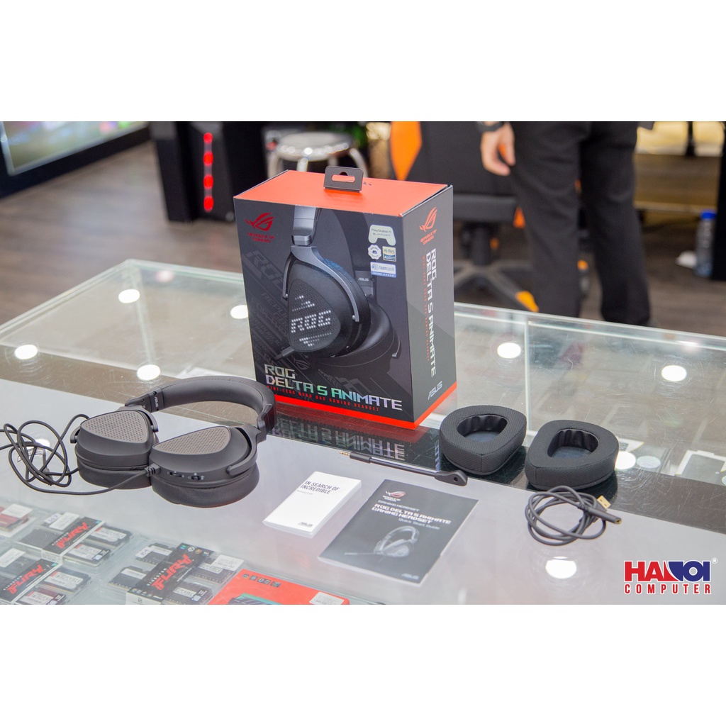 Tai nghe ASUS ROG DELTA S ANIMATE - Hiệu ứng led độc đáo