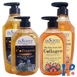 Sữa tắm nước hoa DrSoftly Collagen Perfume Shower Gel 500ml (hương Nhật, Pháp lưu hơn 2h) Hani Peni