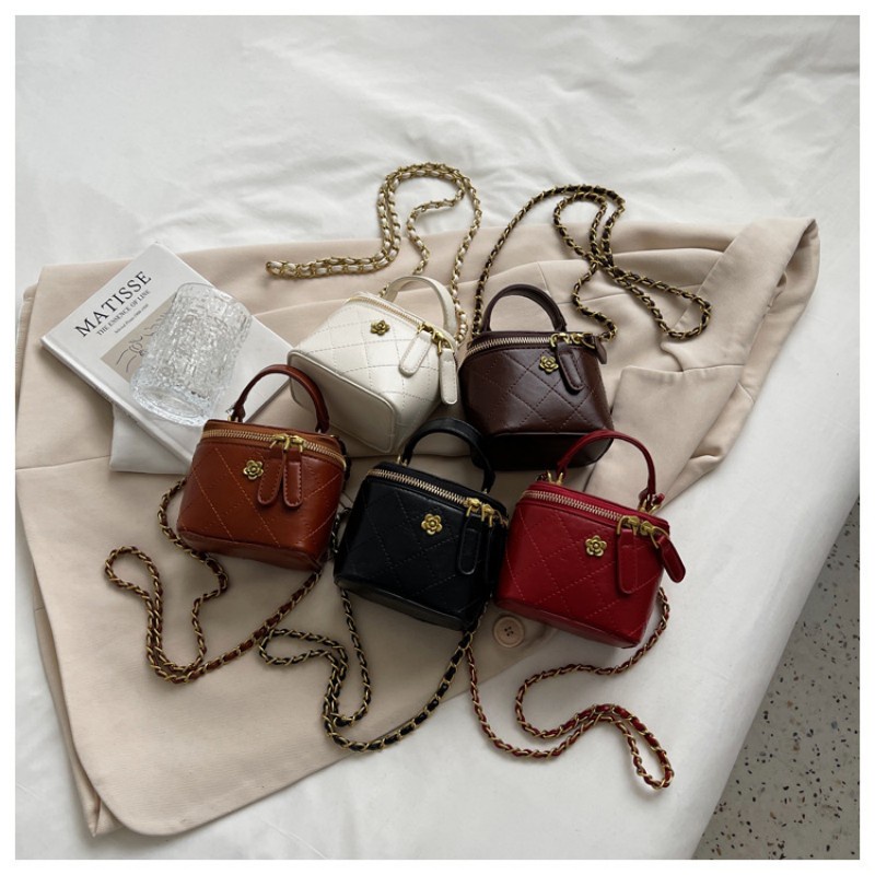 Túi mini girl dành cho nữ chuỗi nán lại Túi xách vai chéo cơ thể