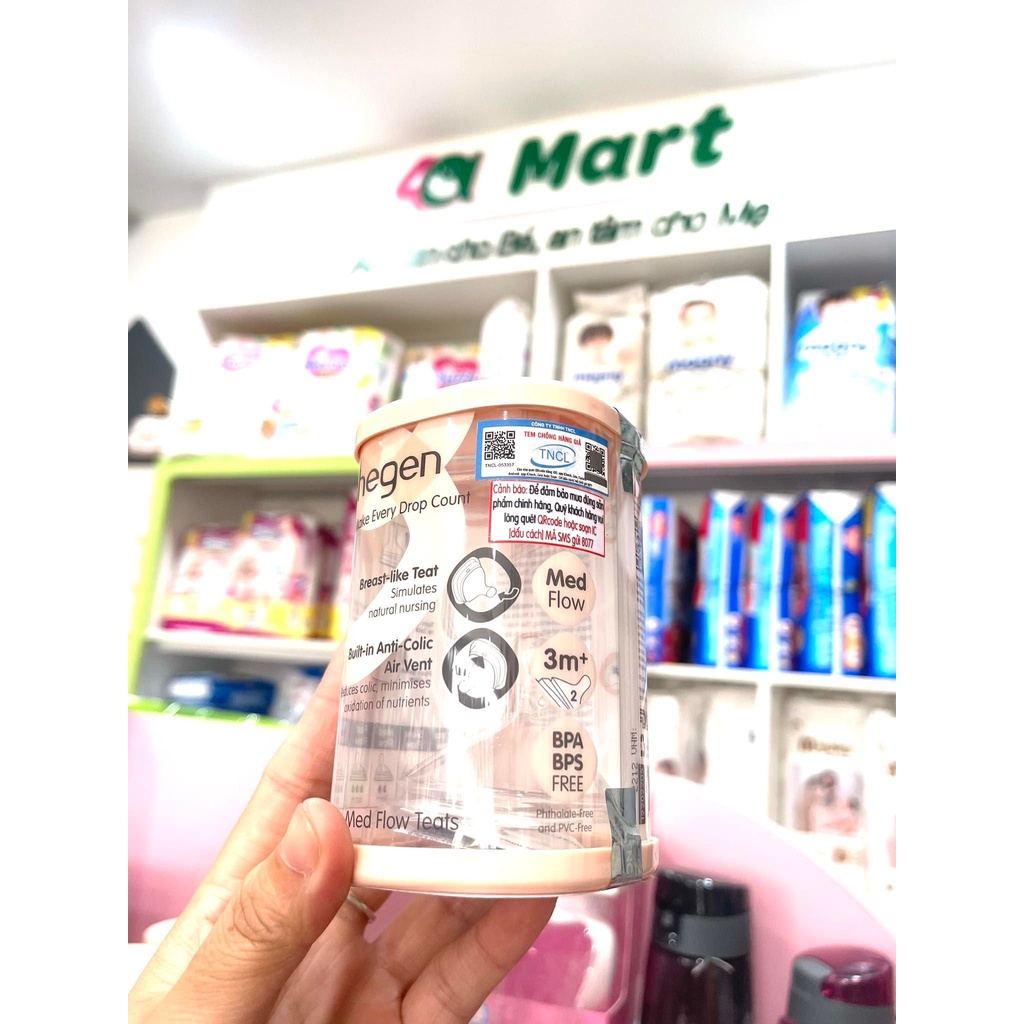 Núm ti Hegen số 1, 2, 3, Y hộp Fullbox - Hỗ trợ tách lẻ