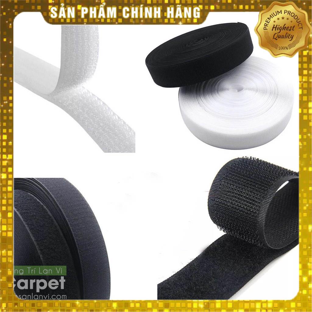 Băng gai dính khóa nhám gai, dán giày, túi xách, quần áo các vật dụng khổ 2cm, 4cm, 5cm, kho phụ liệu quần áo