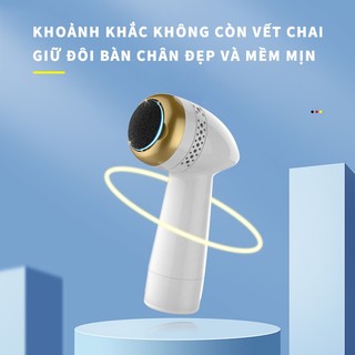 Máy chà da chết gót chân chạy điện sạc pin cọ da khô vết chai chân cao cấp mới，Pin Lithium dung lượng lớn 1200mA