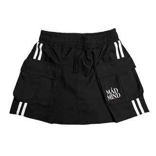 Váy 2 sọc túi hộp 2 stripe pocket màu đen / xám / da