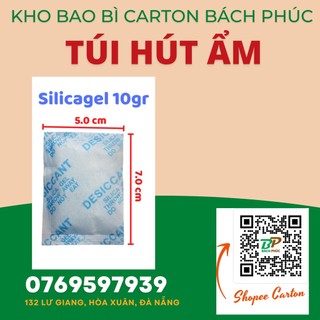 1kg gói hút ẩm đóng túi loại 10gr silica gel - gói chống ẩm - hạt chống ẩm mốc, khử mùi - kho bao bì carton bách phúc