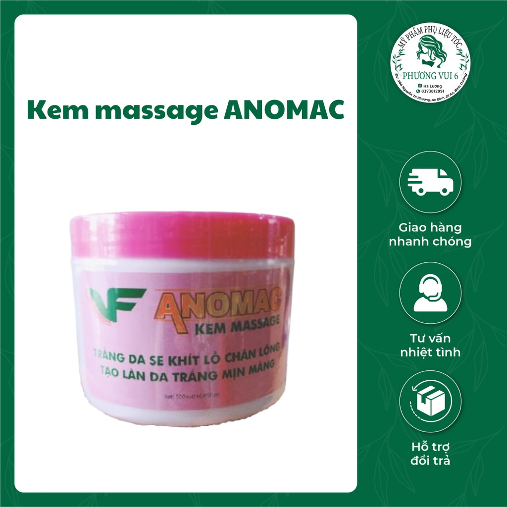 kem matxa ANOMAC .Làm trắng da .sẽ khít lỗ chân lông tạo làn da trắng mịn màng hũ 500ml