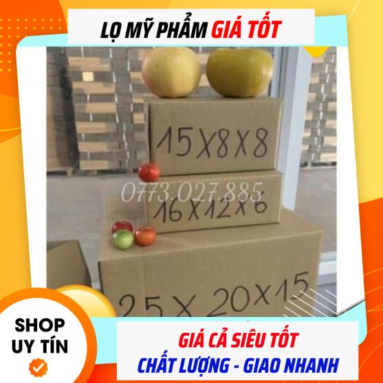 Hộp Carton Giá Rẻ ❤ [15x8x8] Thùng Hộp Carton Đóng Gói Hàng , phụ kiện du lịch