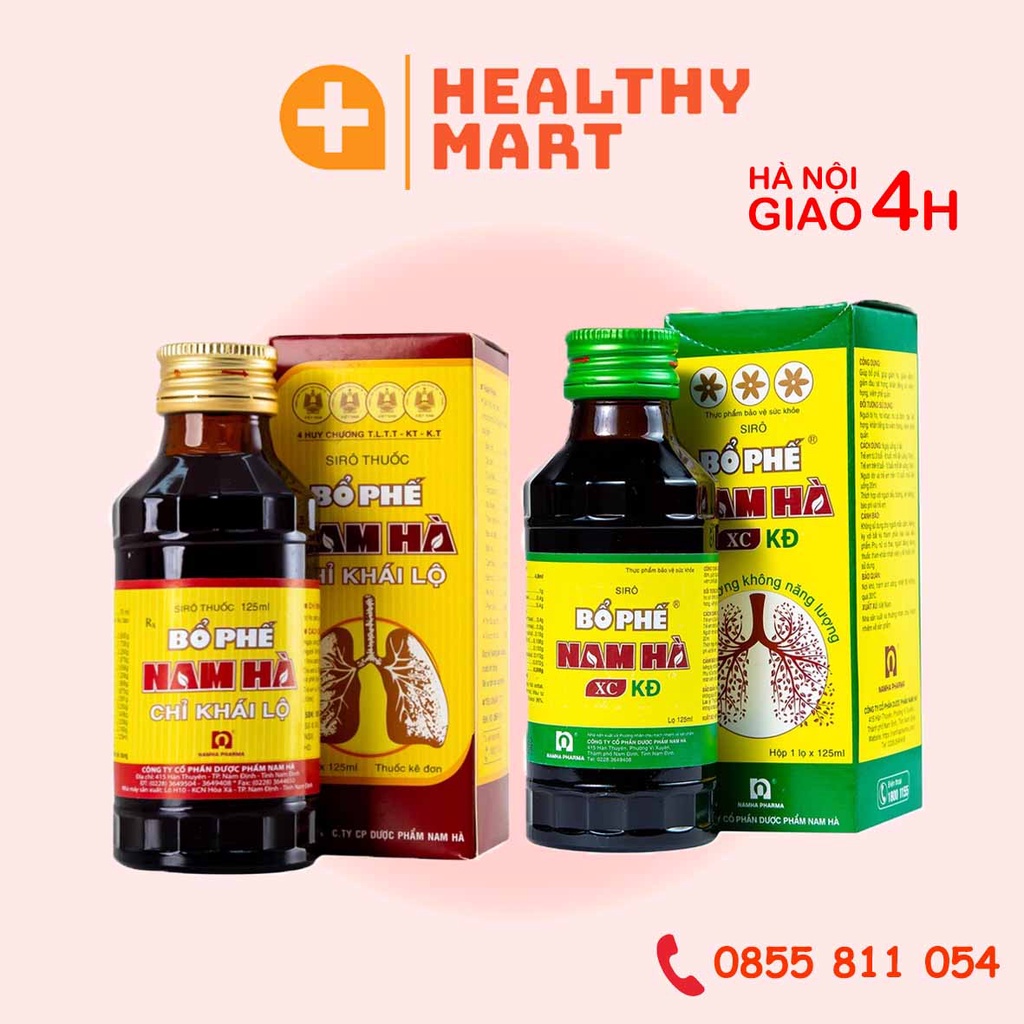 ✔️️️️Bổ Phế Nam Hà hỗ trợ giảm ho, hóa đờm - Dùng được cho người tiểu đường - kẹo ngậm - siro