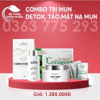 COMBO TRI MỤN DOCTOR QUEEN  (Ngừa tất cả các loại mụn,thâm,..đào thải phục hồi tái tạo da,da yếu, giãn mao mạch,...)