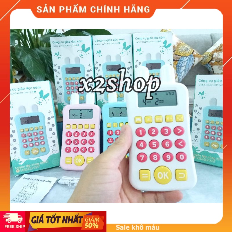 Máy tính cầm tay luyện tập toán công cụ giáo dục sớm cho bé nhiều màu