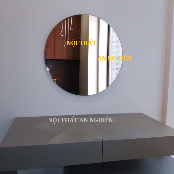 Bàn phấn trang điểm treo tường, Bàn trang điểm 2 ngăn kéo cao cấp