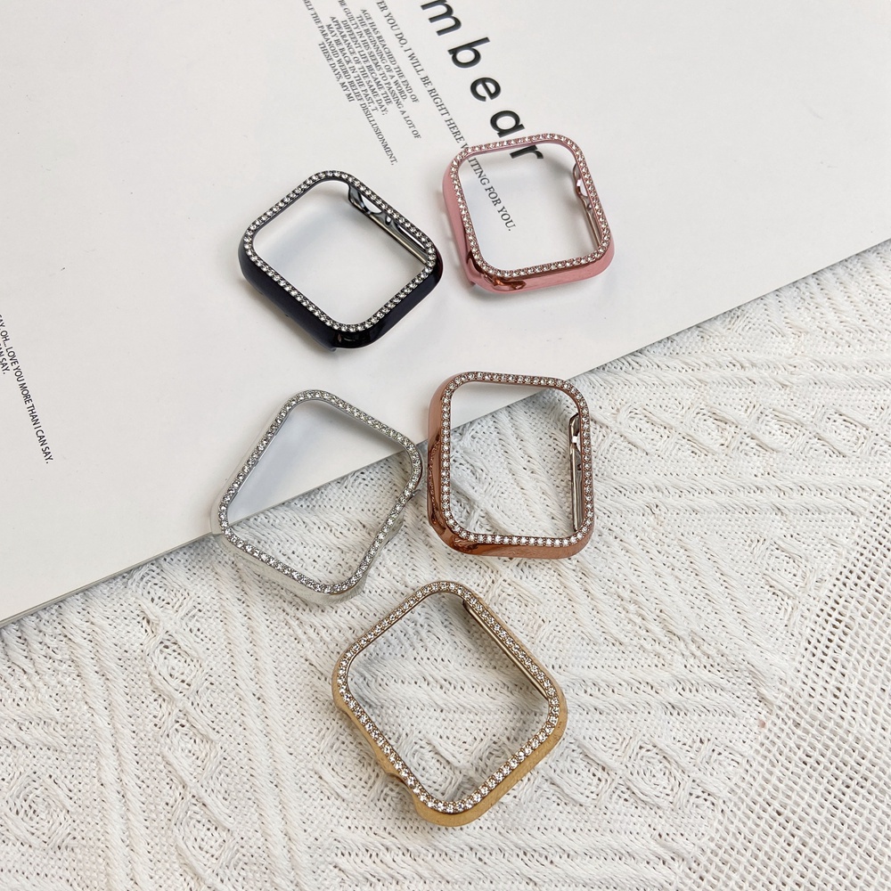 Ốp Bảo Vệ đính đá Cho apple watch 8 7 6 5 4 SE 44MM 41MM 45MM 40MM