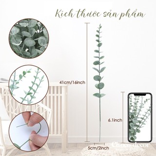 Lá bạch đàn giả decor trang trí lọ hoa