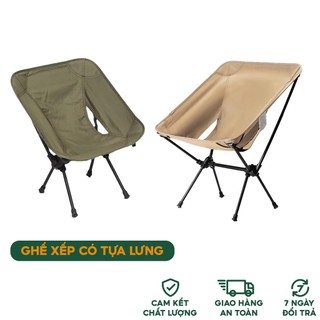 Ghế xếp có tựa lưng Portable Folding Moon Chair