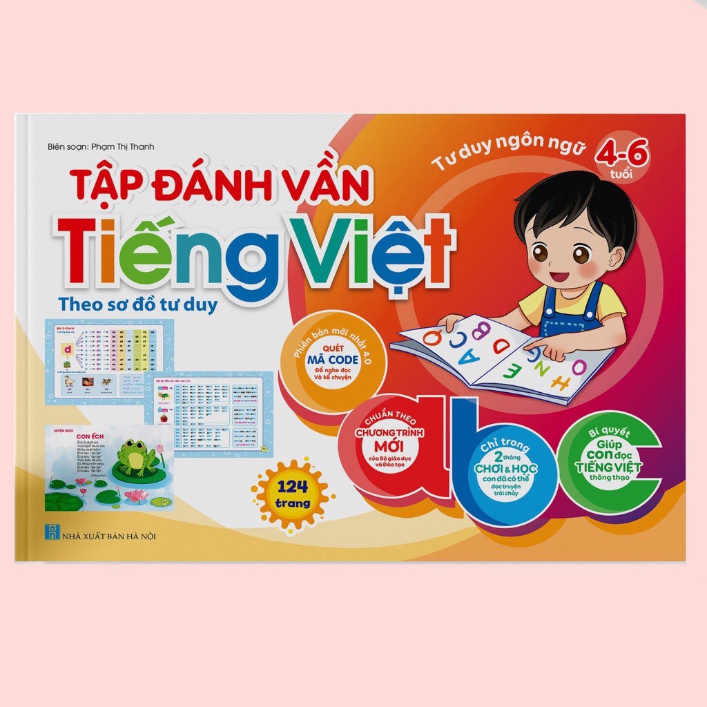Sách Tập Đánh Vần Tiếng Việt phiên bản mới 2022 tặng kèm QR code -Cho bé từ 4-6 tuổi | BigBuy360 - bigbuy360.vn