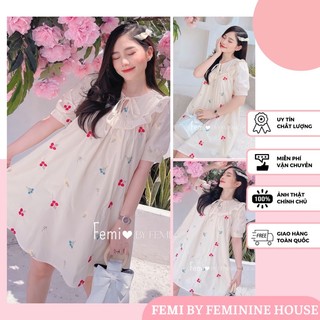 Đầm Suông Thêu Hoa, váy hoa thêu, váy suông, đầm suông hoa nhí