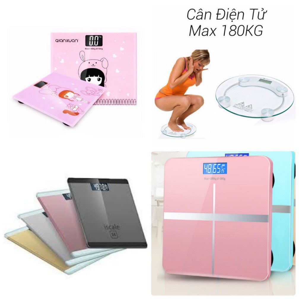 Cân Điện Tử Thay Pin AAA Cân Sức Khỏe Gia Đình Bảo Hành 1 Năm