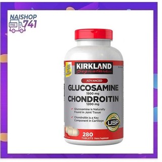 Kirkland Glucosamine 1500mg Chondroitin 1200mg hỗ trợ xương khớp (Chai 280 viên)