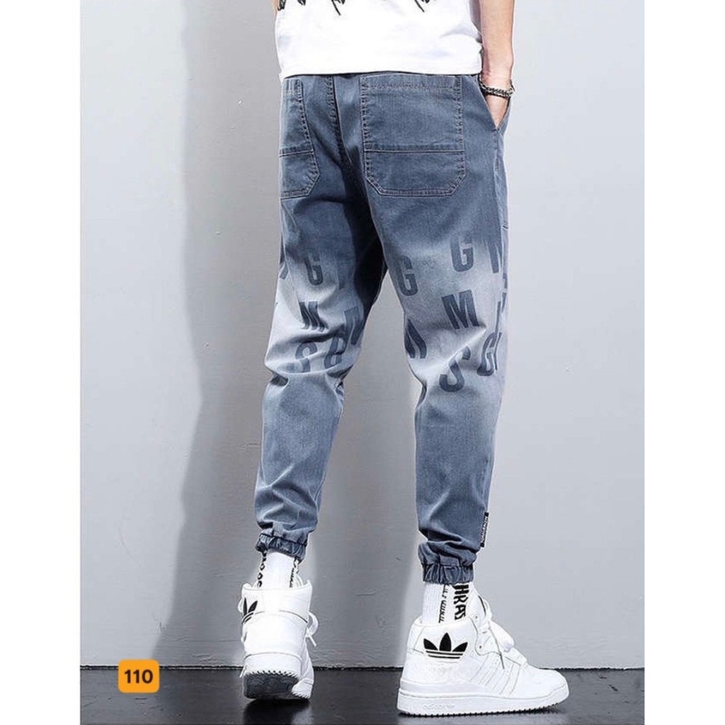 Quần jean jogger nam màu đen trơn không rách chất bò cao cấp co dãn 4 chiều quần rin nam đẹp LOZATA NL72