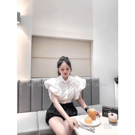 Sơ mi tay phồng siêu xinh