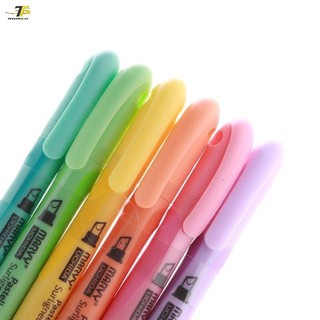 Bộ 6 cây bút dạ quang marvy 8000-6p màu pastel