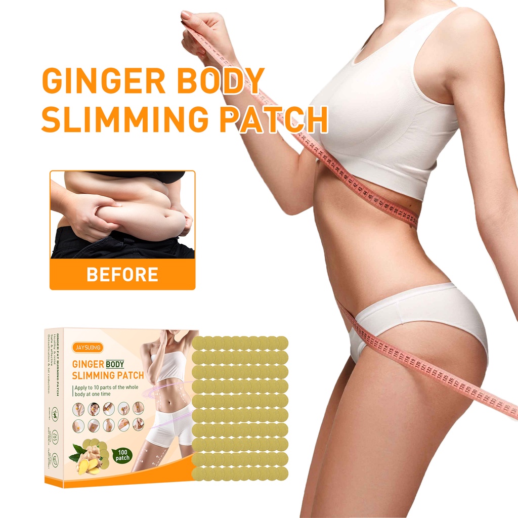 Bộ 100 Miếng Dán Rốn Giảm Cân Chiết Xuất Gừng,Miếng dán giảm cân, miếng dán giảm béo bụng cho nữ, đốt mỡ,Thành phần gừng tự nhiên