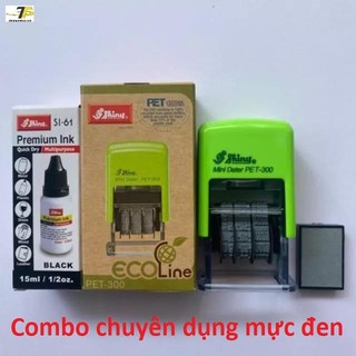 Dấu ngày tháng năm liền mực shiny S-300 3mm - pet s300