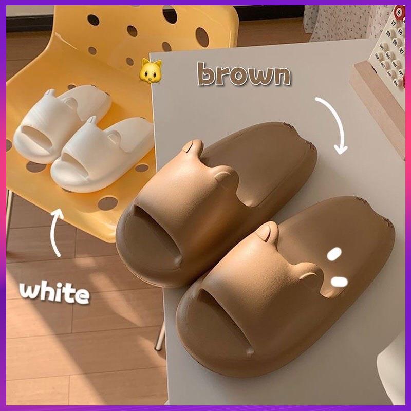 Dép cao su tai mèo dễ thương nhẹ mềm mỏng mùa hè 2023