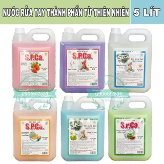 Nước rửa tay SPCa 5 lít dưỡng ẩm, bảo vệ da tay - tùy chọn hương