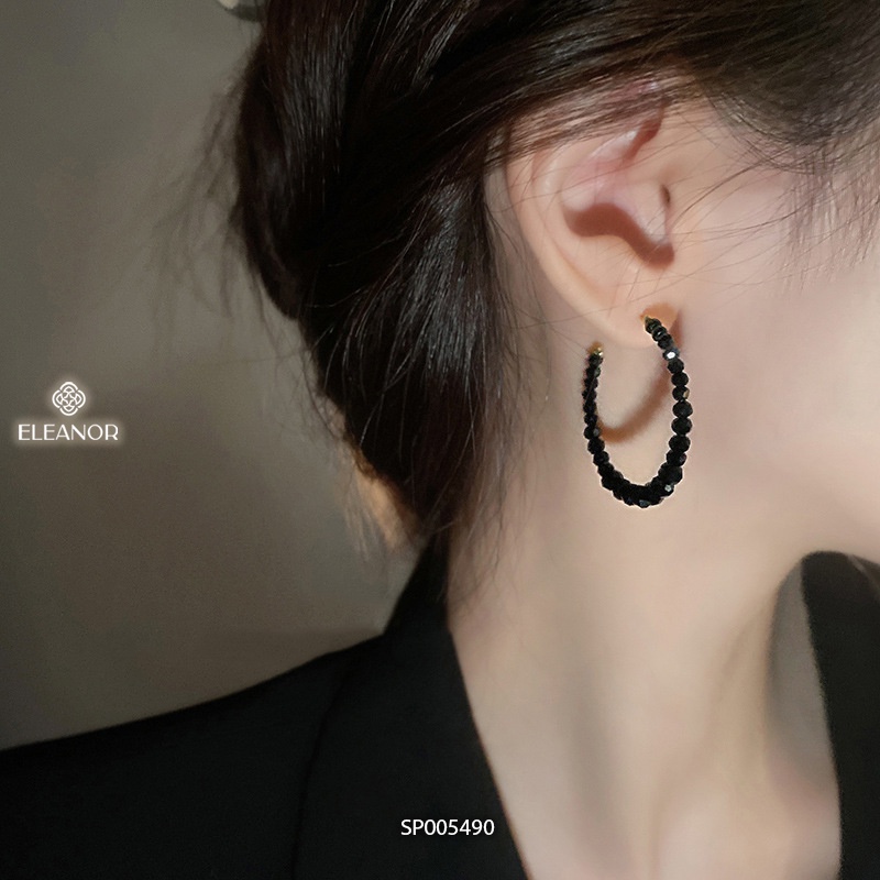 Bông tai nữ chuôi bạc 925 Eleanor Accessories chuỗi hạt cườm cá tính phụ kiện trang sức 5490