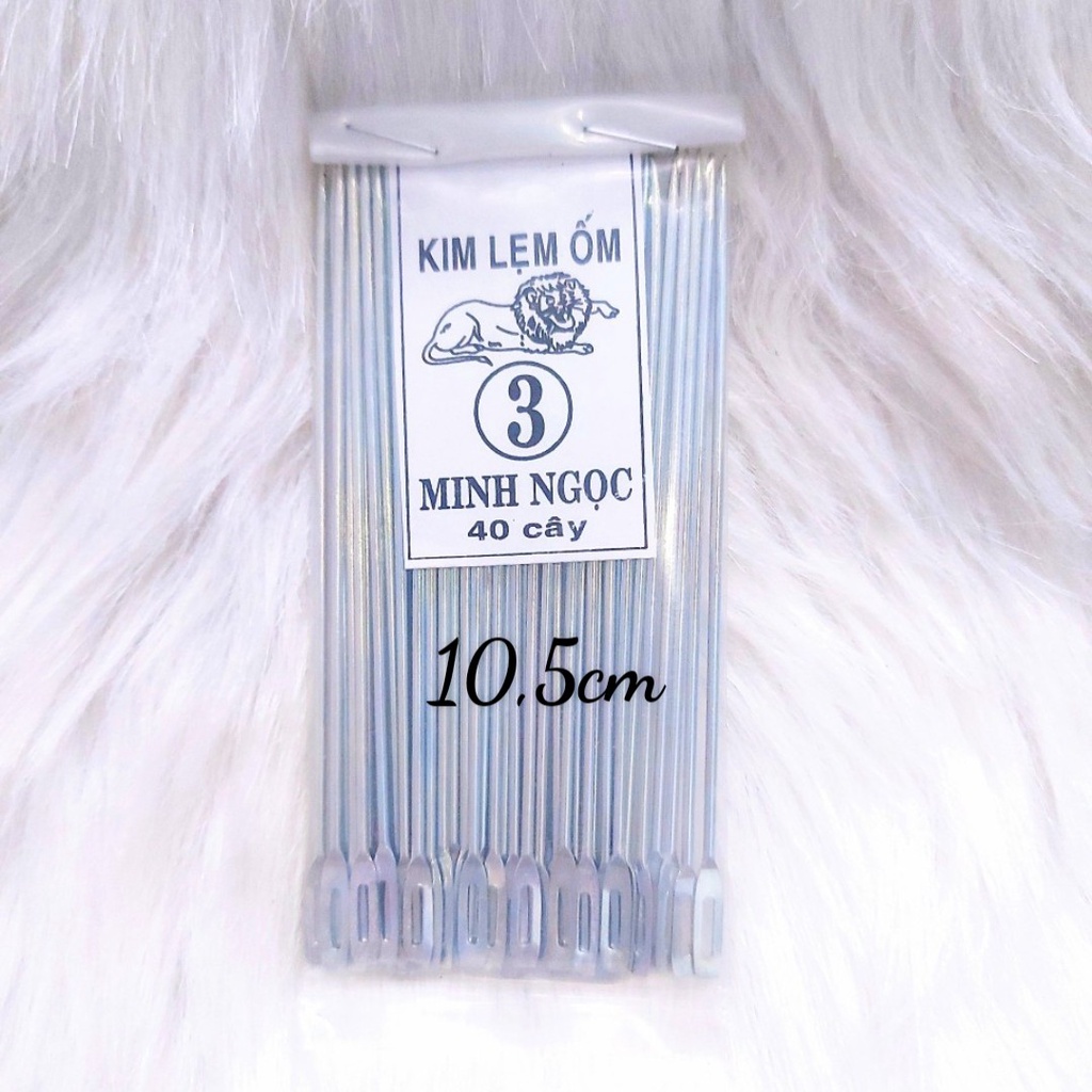 Túi 40 Cây Kim Lẹm May Bao Bì, Phụ Kiện Máy May, Thêu, Vắt Sổ