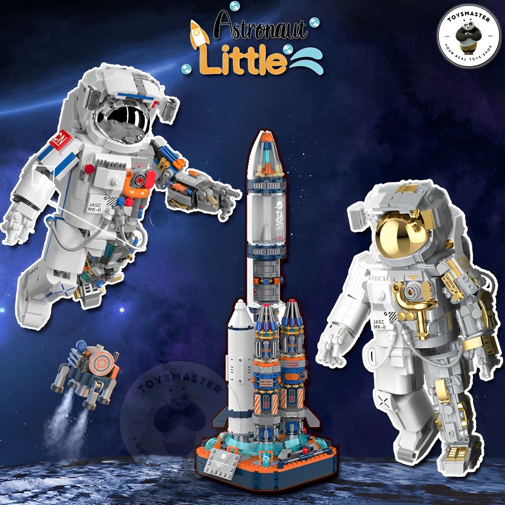 Đồ Chơi Lắp Ráp Kiểu Lego Mô Hình Phi Hành Gia ASTRONAUT SpaceMan Và Tàu Vũ Trụ 9106-9116 Với 800+ PCS,