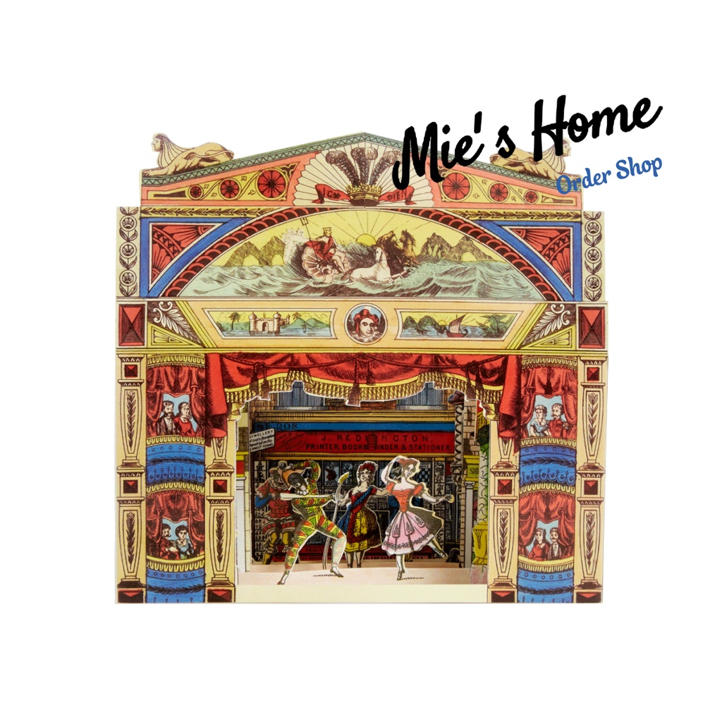 Bộ Kit cắt giấy nghệ thuật lắp ghép Giấy Cứng và gỗ - Toy Theatres Paper - Trò chơi Sân Khấu Mỹ Thuật - Mie Handmade