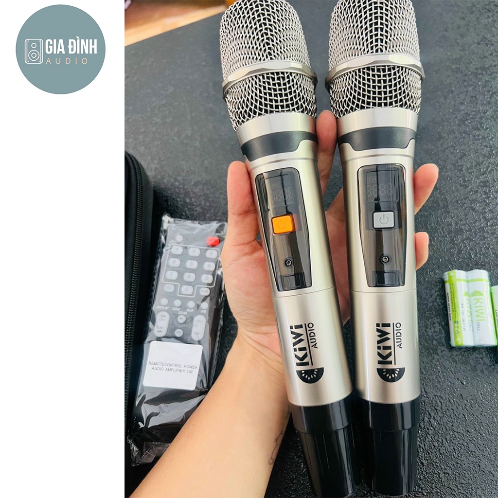 Loa tủ karaoke Kiwi K8215, 2 Bass 40 Công suất 1200W - Chính Hãng