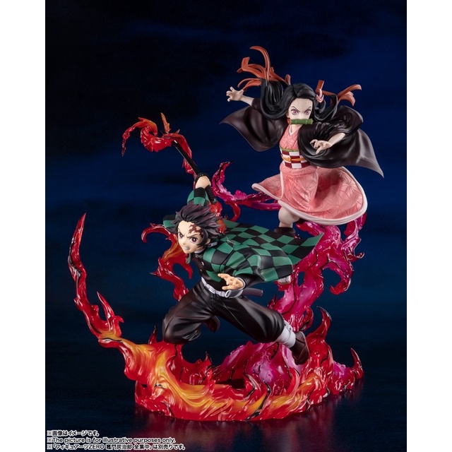 Mô hình kimetsu no yaiba chính hãng bandai cao cấp : Tanjiro và nezuko figuatz