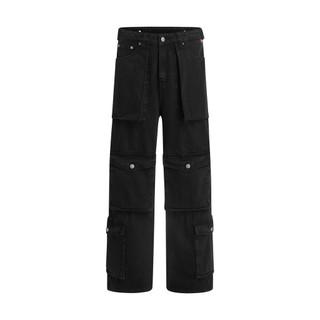 Quần jeans túi hộp aa stu ống suông - aastu. ® jean cargo pants // indigo aastudio