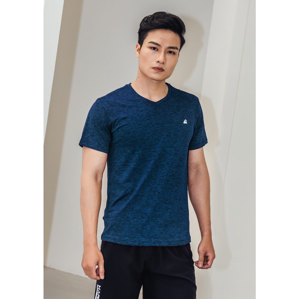 Áo thun nam KARIO cổ tim vải CD xược Poly phong cách thể thao KR20-06