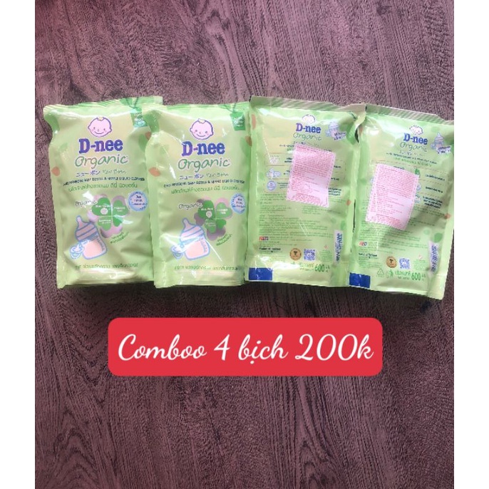 (Sét 4 túi)NƯỚC RỬA BÌNH SỮA DNEE THÁI