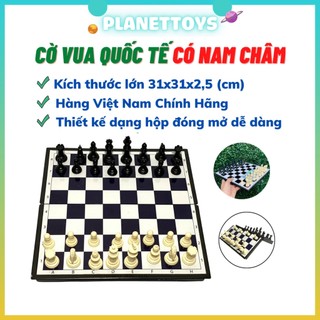 CỜ VUA QUỐC TẾ - BÀN CỜ VUA CÓ NAM CHÂM HÍT 31X31CM - Made in Việt Nam